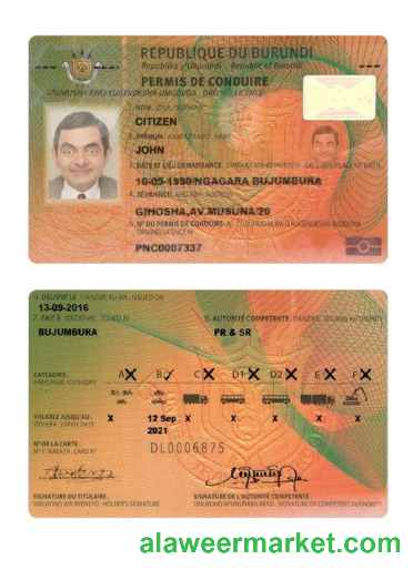 Burundi driving license